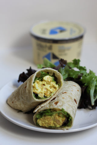 Curried Chickpea Salad Wrap