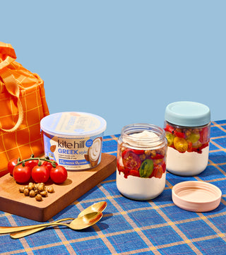 Savory Parfait with Roasted Chickpeas and Tomatoes