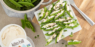 Cream Cheese-Stuffed Pea Pods