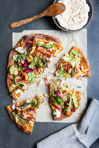 Roasted Carrot and Mole Pizza