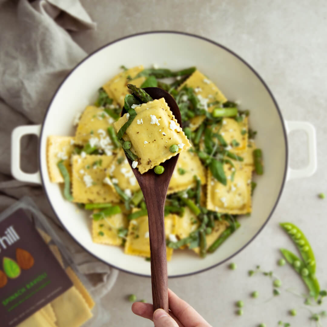 Spring Pea and Asparagus Ravioli – Kite Hill Store