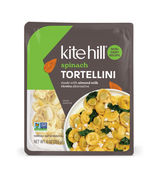 Spinach Tortellini with Almond Milk Ricotta Alternative